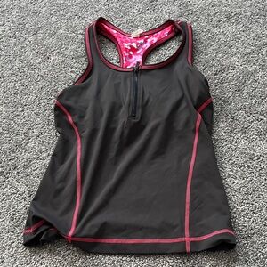 FILA Black and Gray Athletic Tank Top